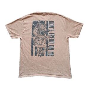 Howitzer T-Shirt Men's Large Snake Graphic Brown Short Sleeve